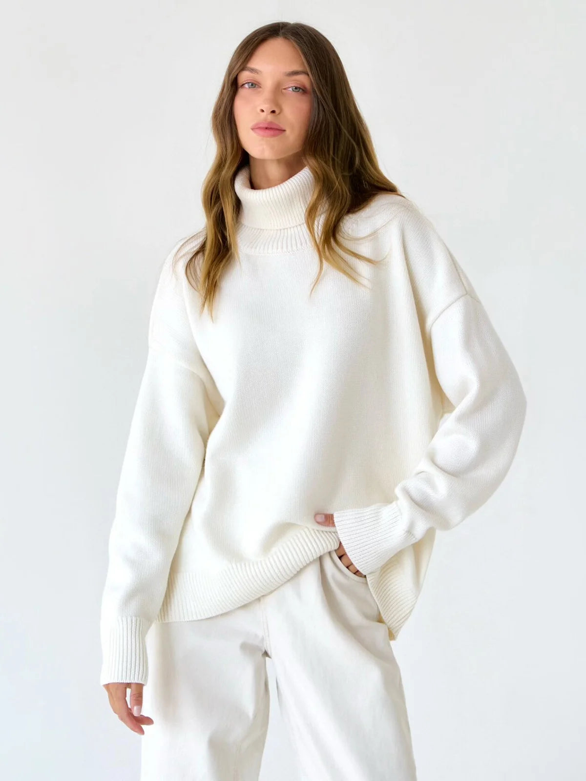Overside High Neck Sweater