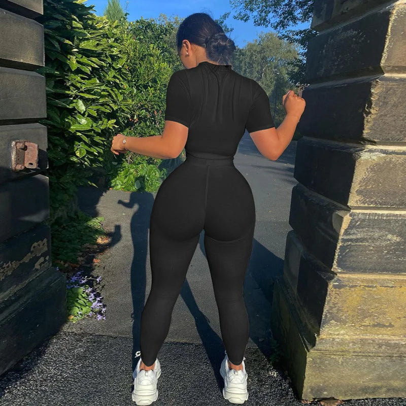 Long Sleeve Top And Tight Leggings Set