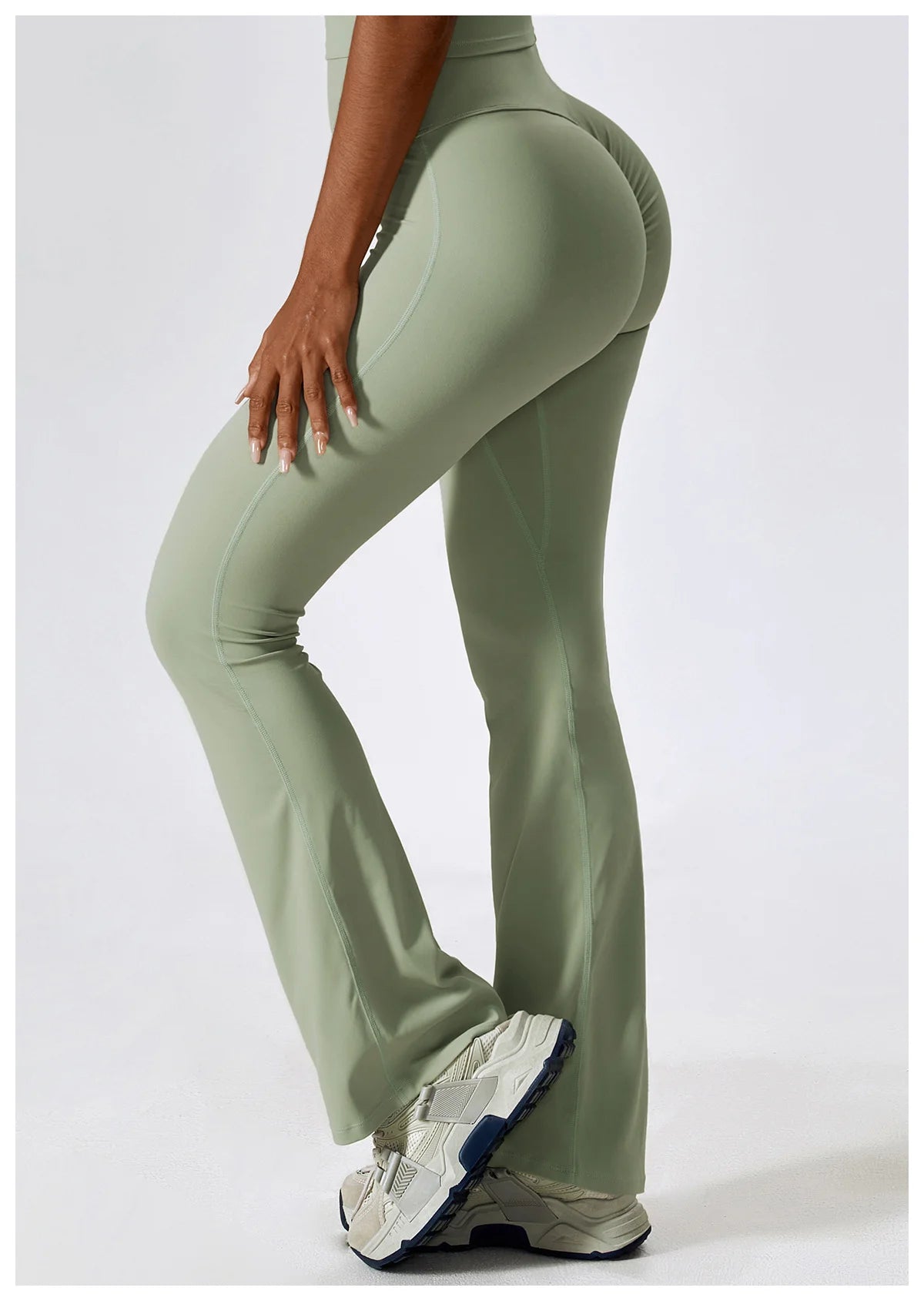High Waist Slightly Flared Casual Sweatpants