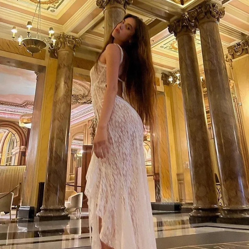 Backless Lace Dress