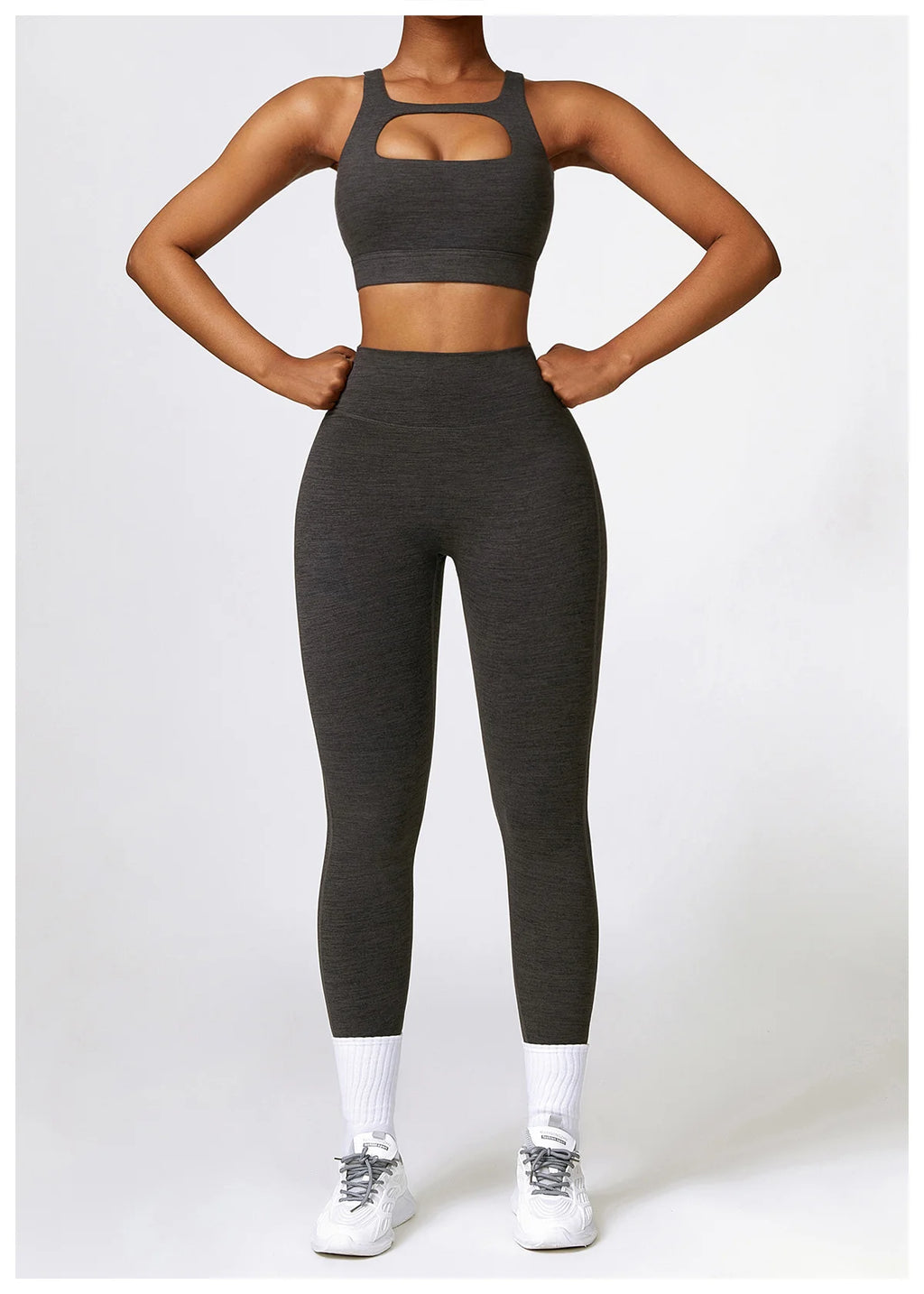 High Waist Slim Fit Sport Pants With Cargo Pockets