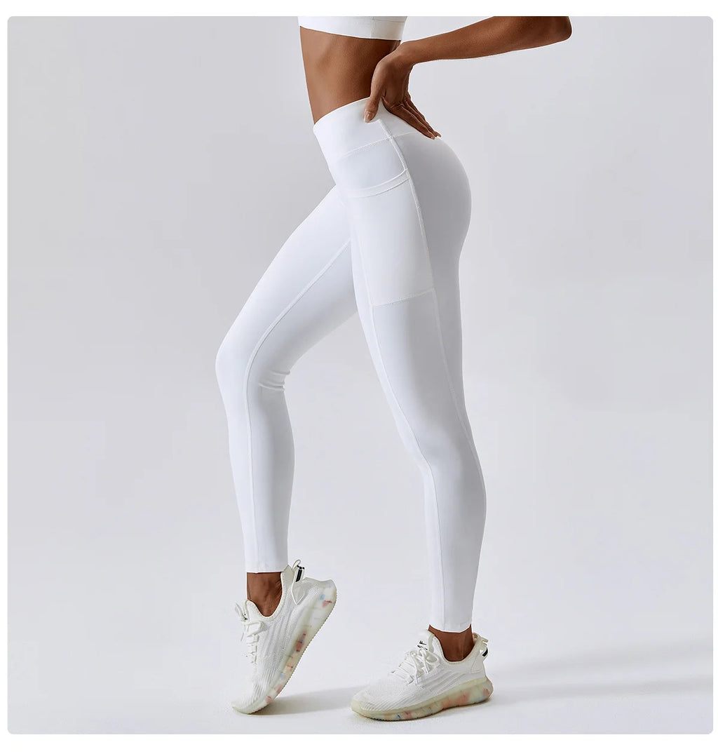 Sport Pants With Quick-drying Pocket And Crossed Waist