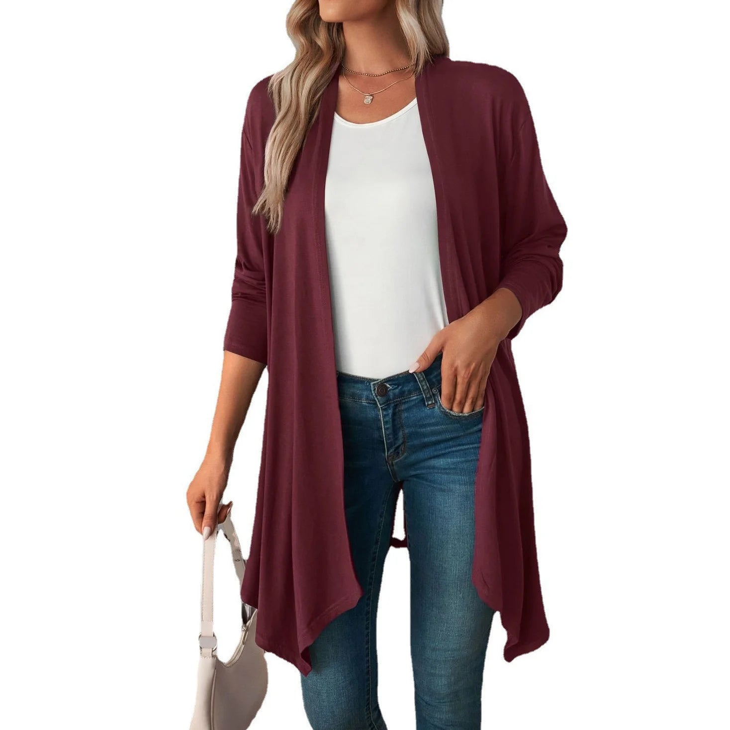 Long Cardigan Style Blouse