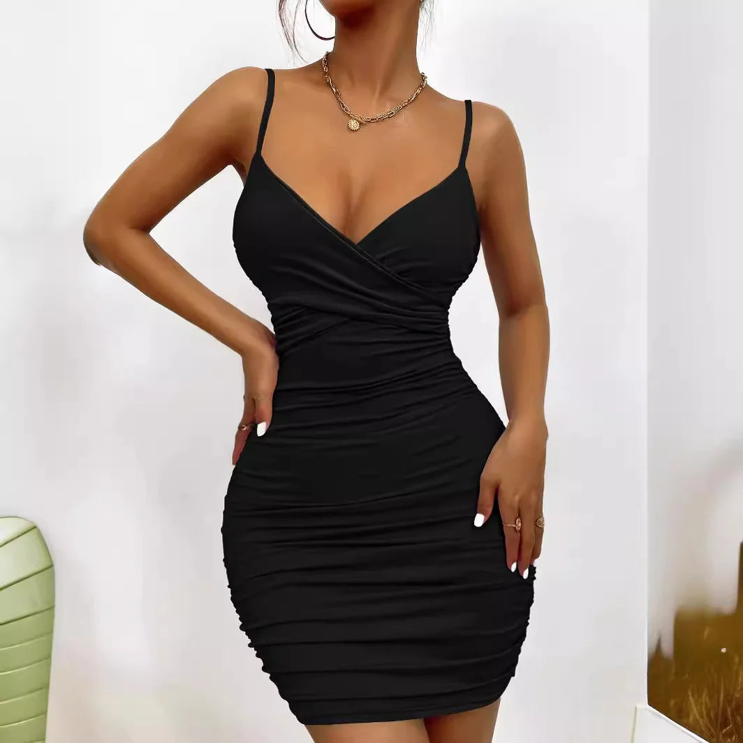 V Neck Halter Dress