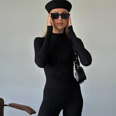 Slim Long Sleeve Jumpsuit