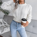 Cropped Knitted Sweater