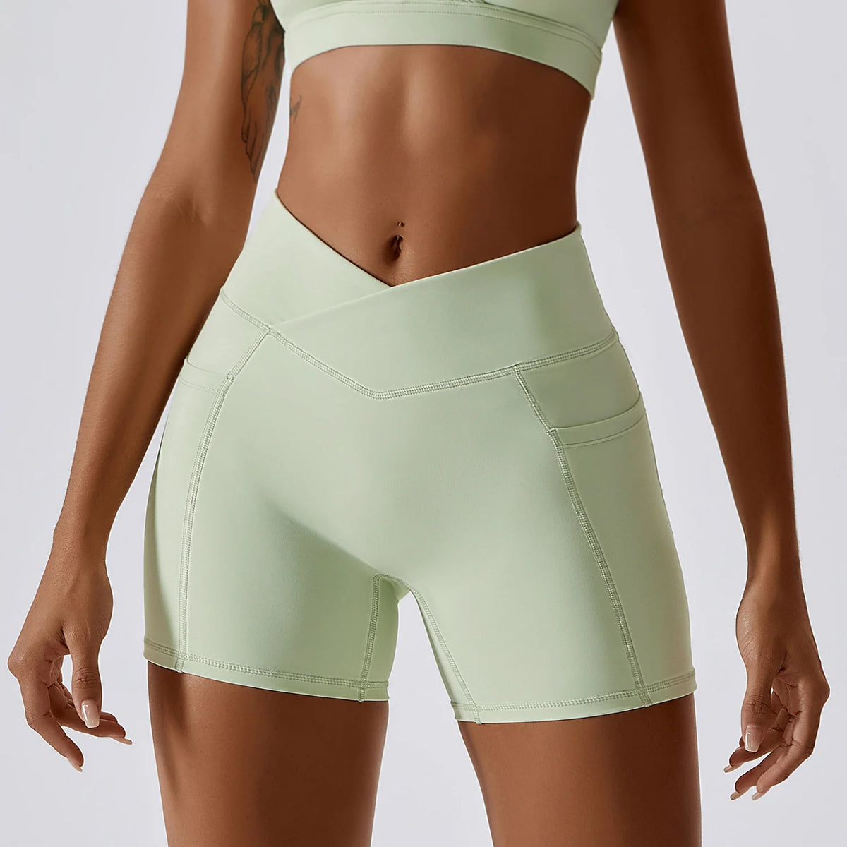 Cross Waist Quick Dry Sports Shorts