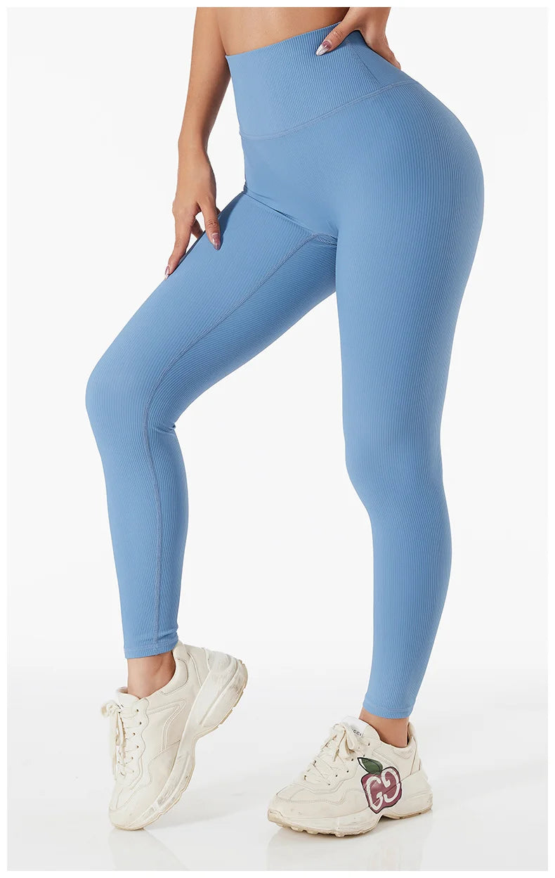 Stretch Ribbed Sports Pants