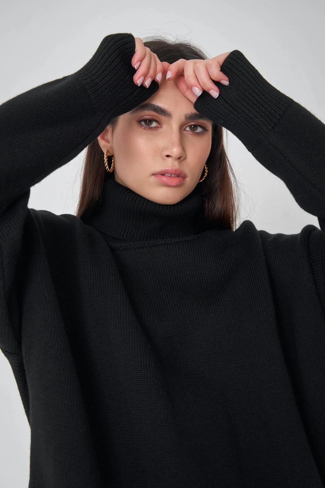 Overside High Neck Sweater