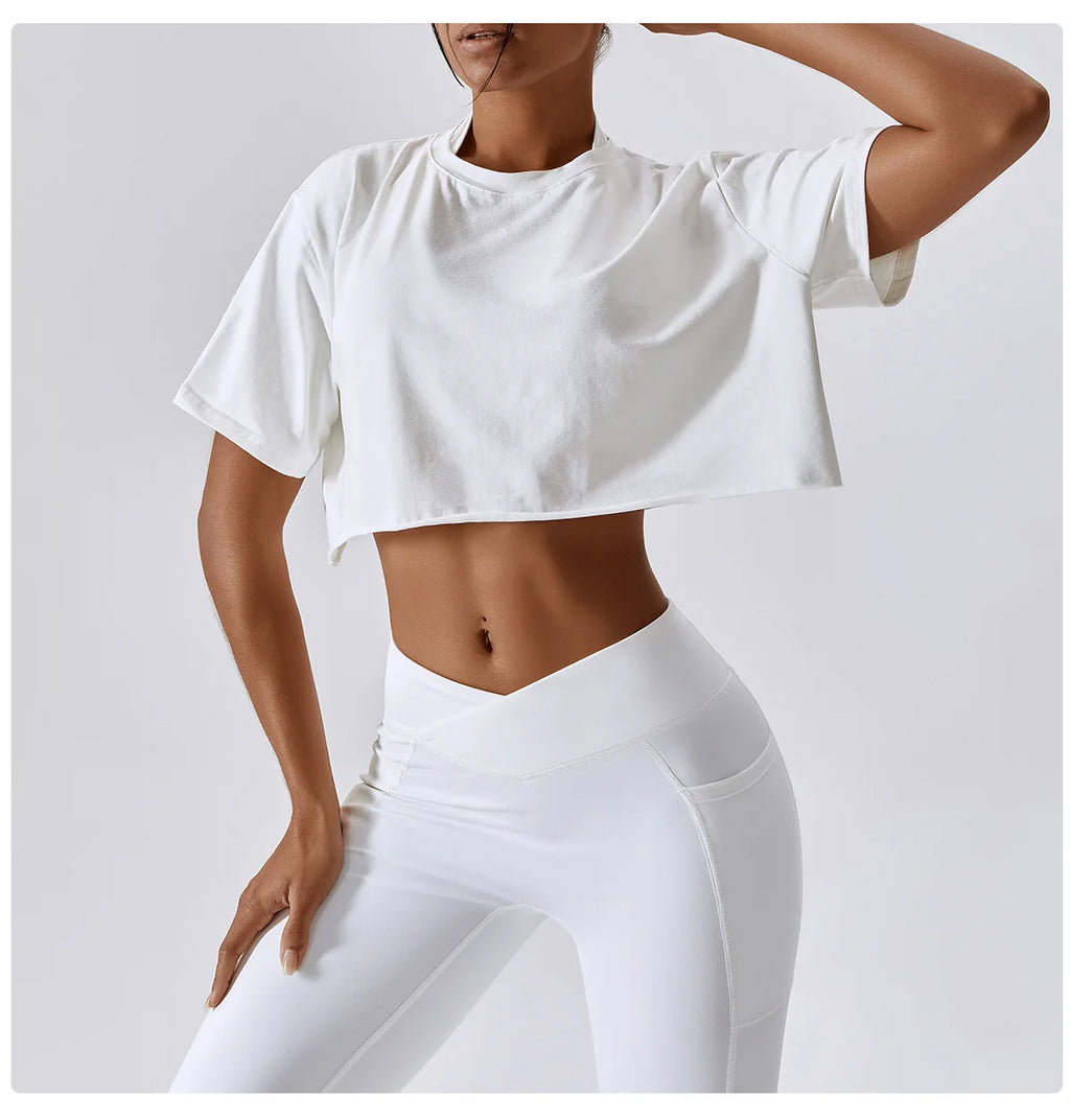 Sport Pants With Quick-drying Pocket And Crossed Waist