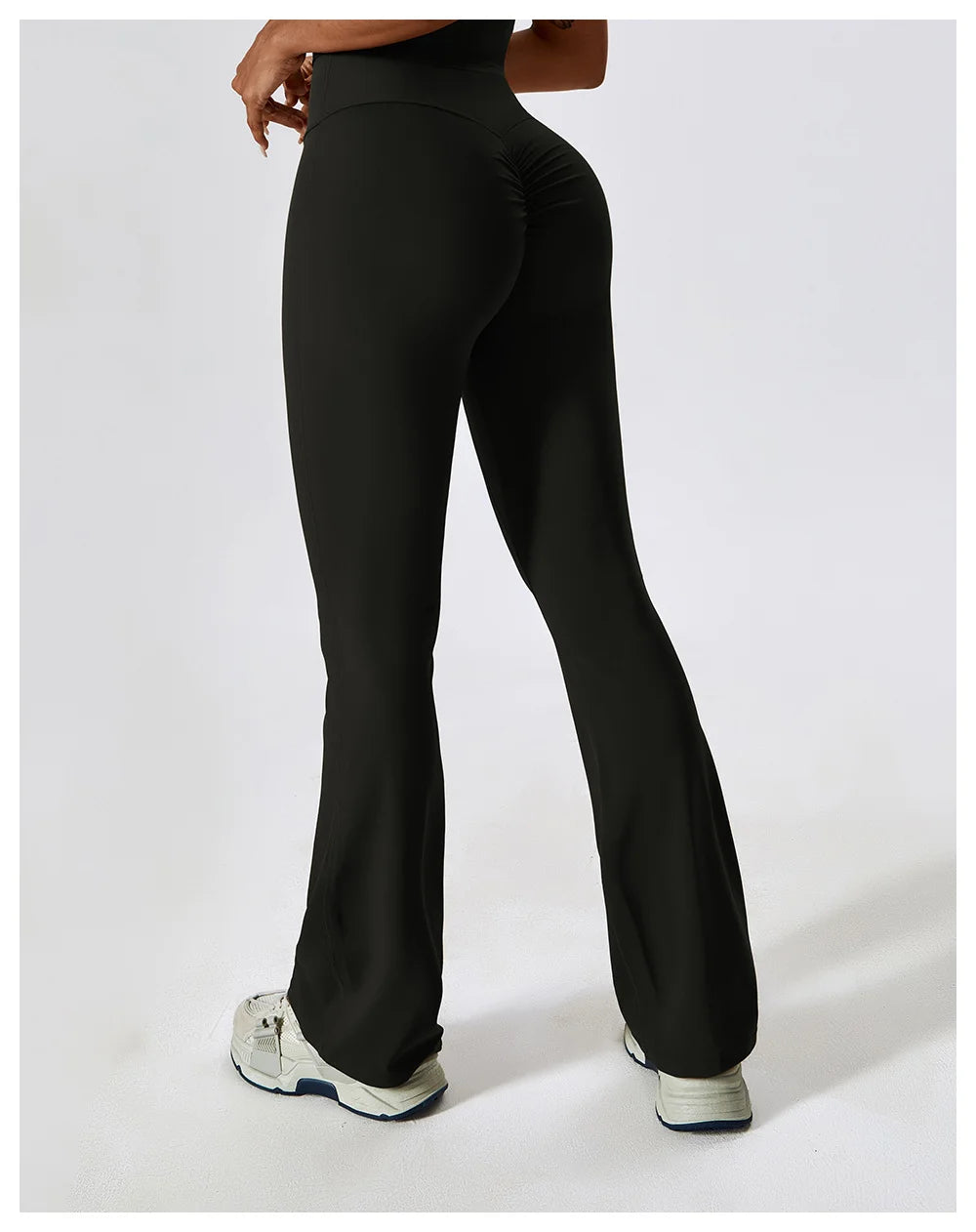 High Waist Slightly Flared Casual Sweatpants