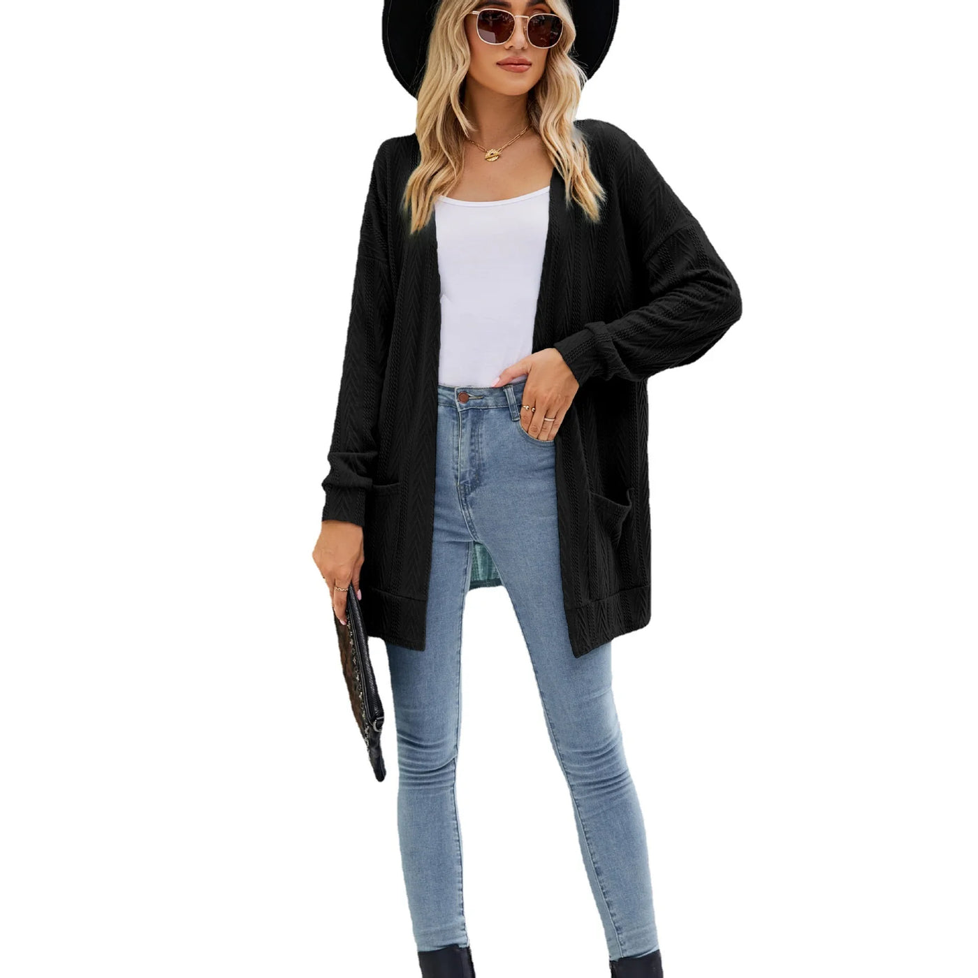 Cardigan Woman Pure Color