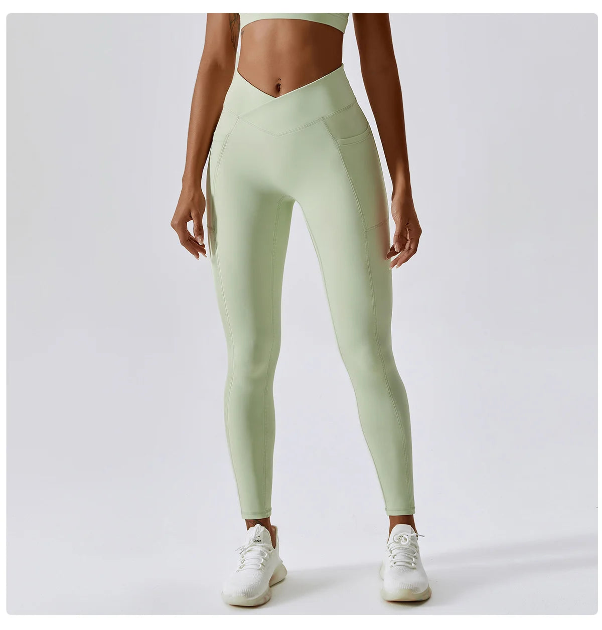 Sport Pants With Quick-drying Pocket And Crossed Waist