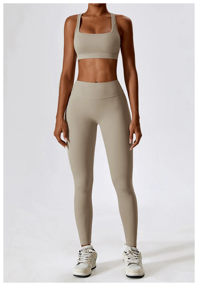High-Intensity Nude Sports Vest Running Beautiful Back Fitness Top