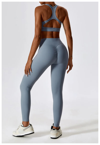 High-Intensity Nude Sports Vest Running Beautiful Back Fitness Top