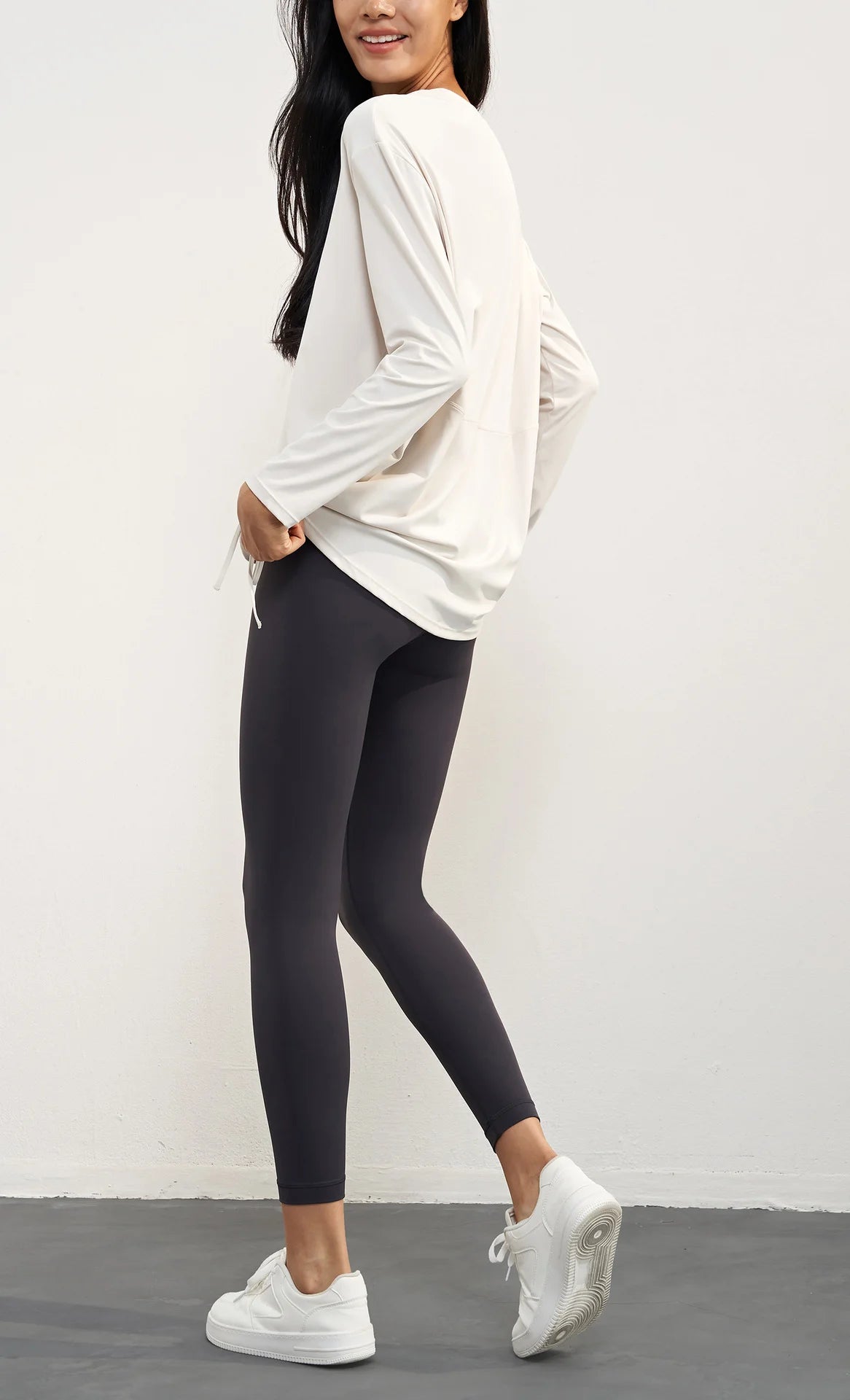 Lace Up Workout Waist T-Shirt