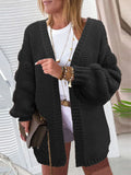Long Sleeved Cardigan Knitted Sweater Jacket