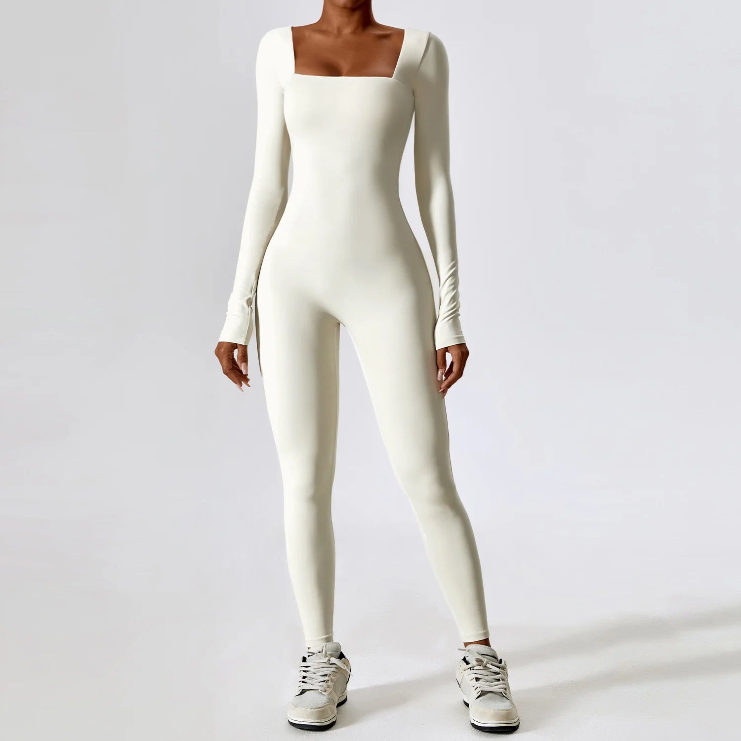 Tight Long Sleeve Sport Jumpsuit