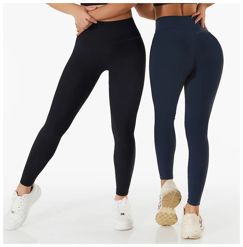 Stretch Ribbed Sports Pants