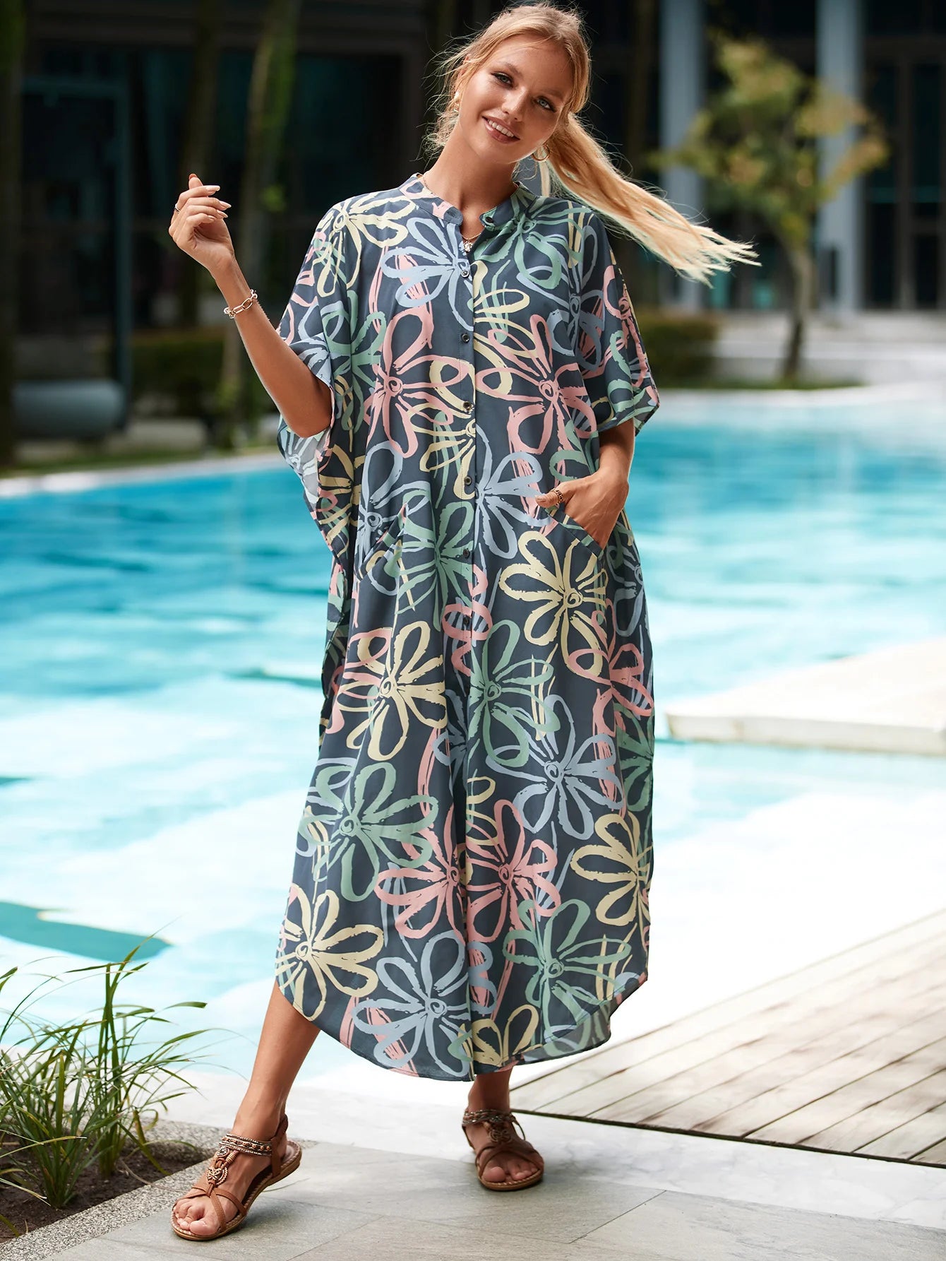 Loose Bikini Blouse