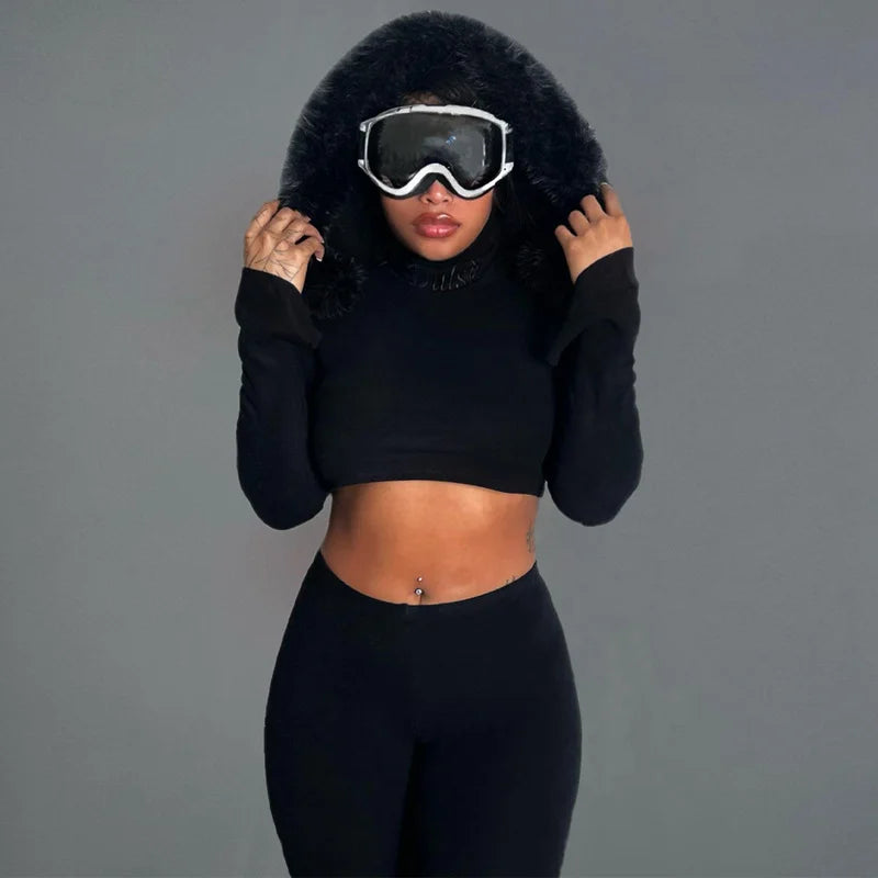 Long Sleeved Winter Fashion Casual Set for Women