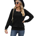 Square Neck Crossover Sweater