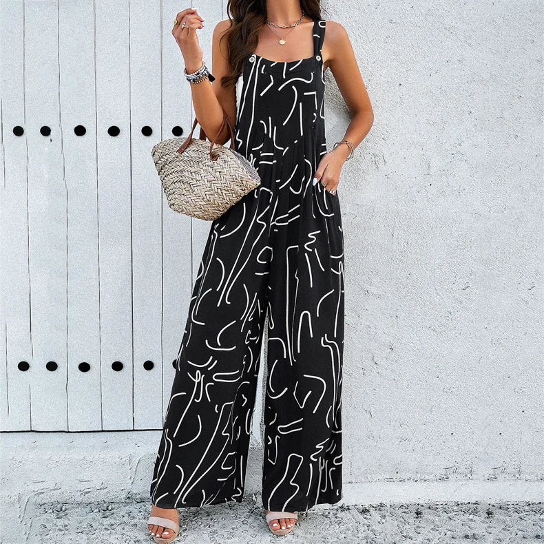 Women’s Elegant Printed Jumpsuit
