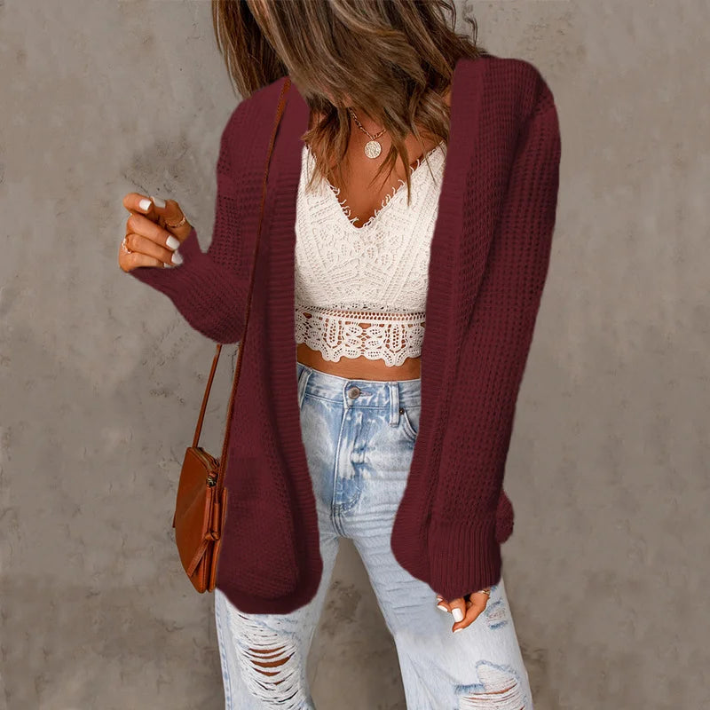 Knitted Sweater Jacket Top