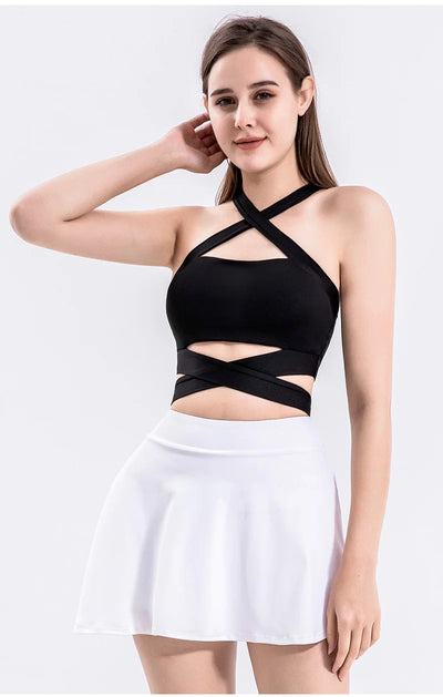 Sports Vest with Straps Cross Back
