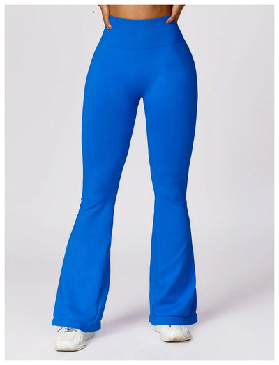 Tight Sport Pants With Wide Leg And Seamless