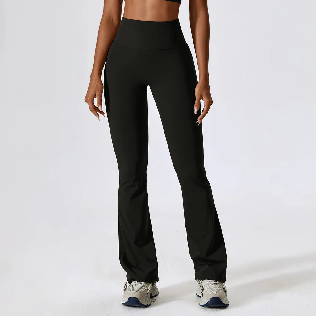 High Waist Slightly Flared Casual Sweatpants