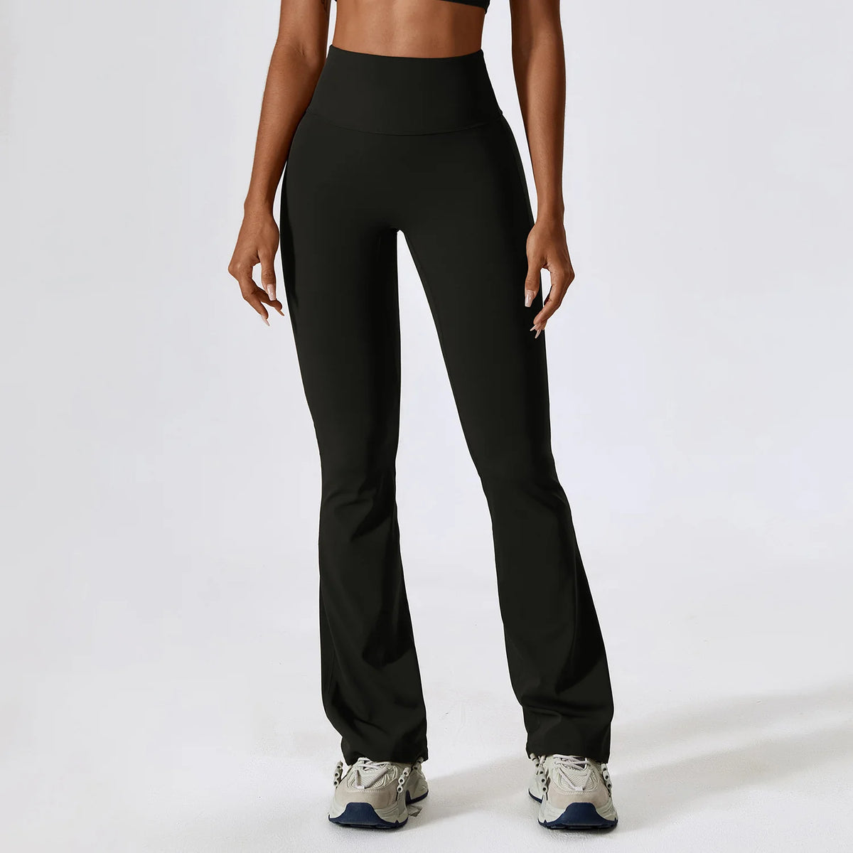 High Waist Slightly Flared Casual Sweatpants