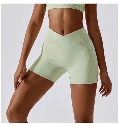 Cross Waist Quick Dry Sports Shorts
