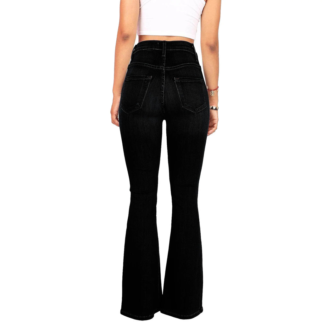 Slims High Rise Hip Bartledge Denim Bell Bottoms