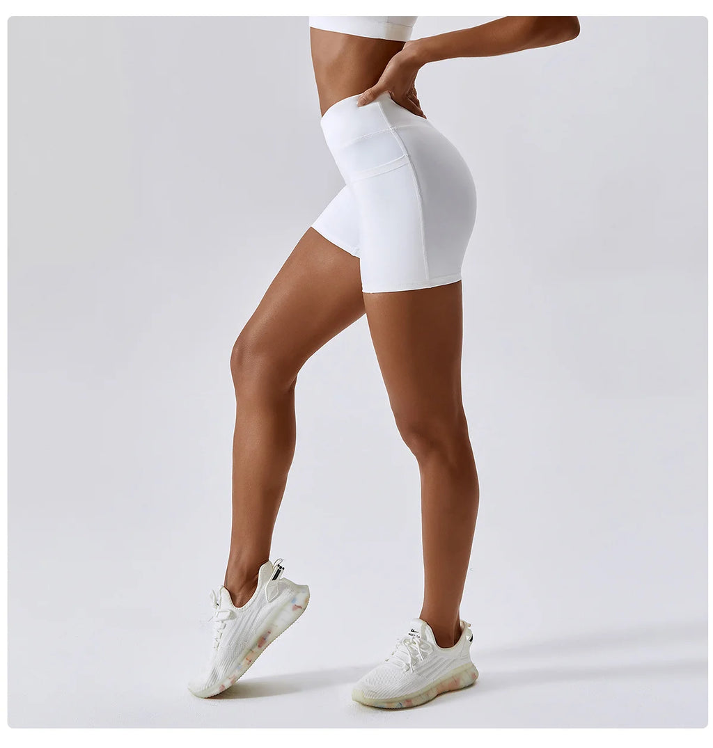 Cross Waist Quick Dry Sports Shorts