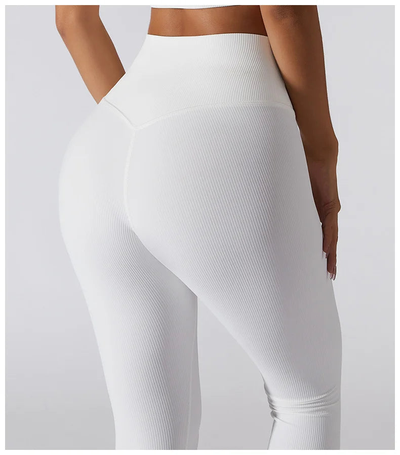 Stretch Ribbed Sports Pants