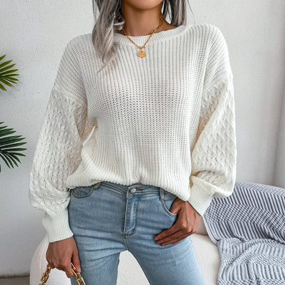 Wide Sleeve Knitted Sweater