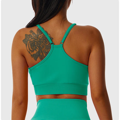 Fitted Crop Top With Thin Straps