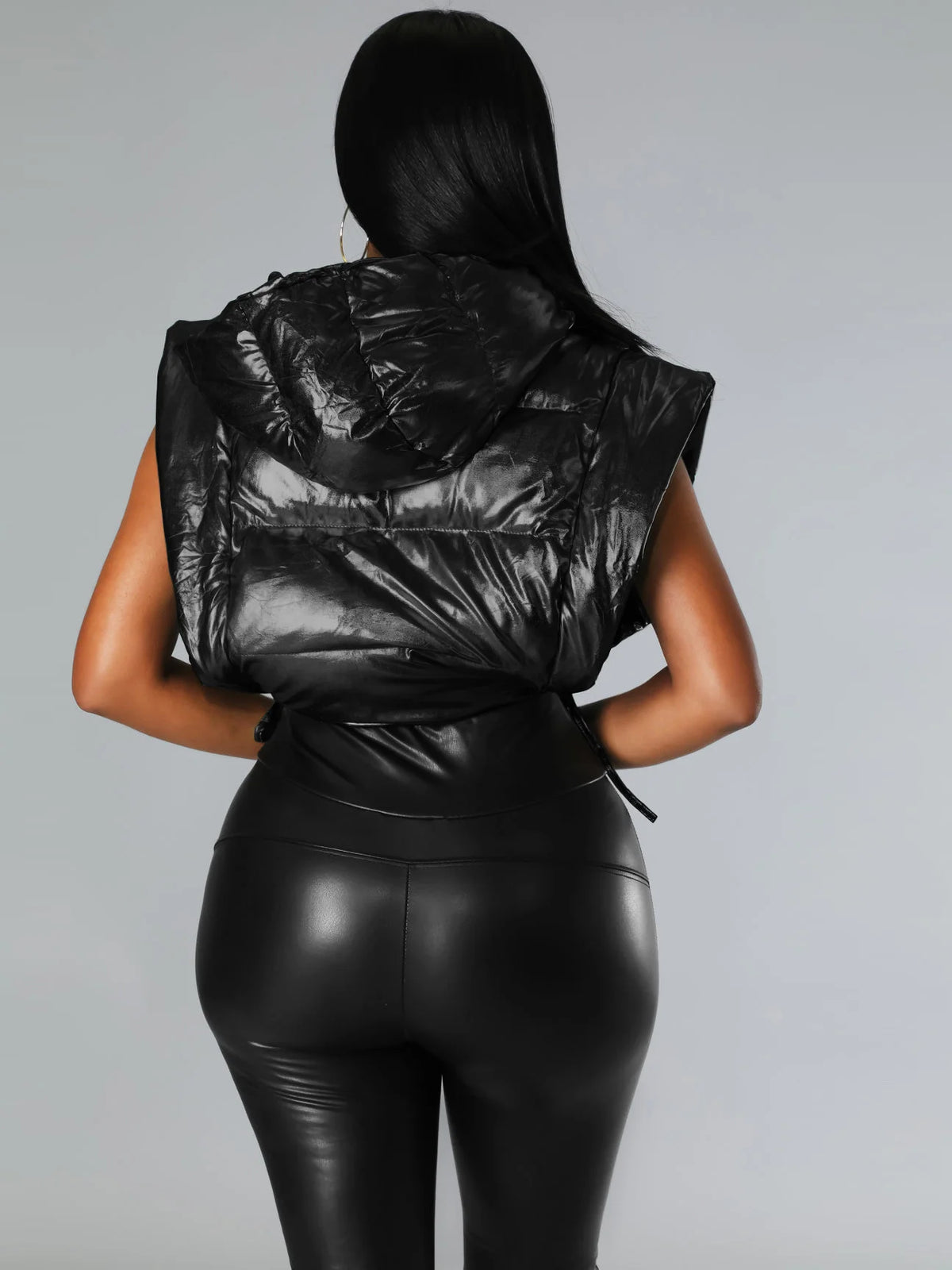 Metallic Vest Jacket