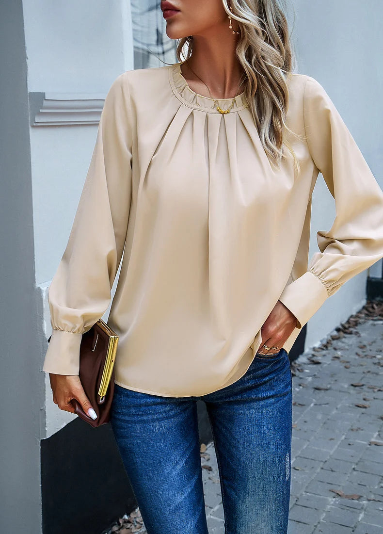 Long Sleeve Lace Blouse