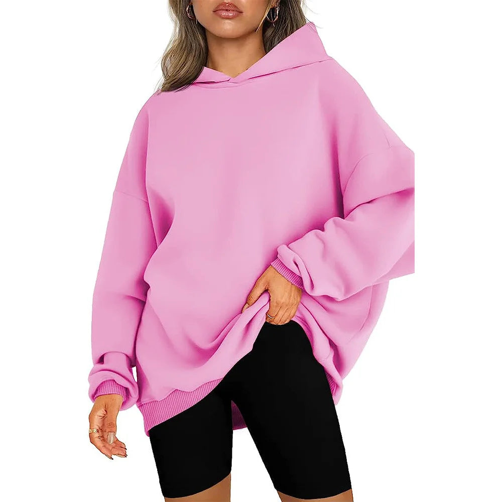 Thick Hoodie Solid Color