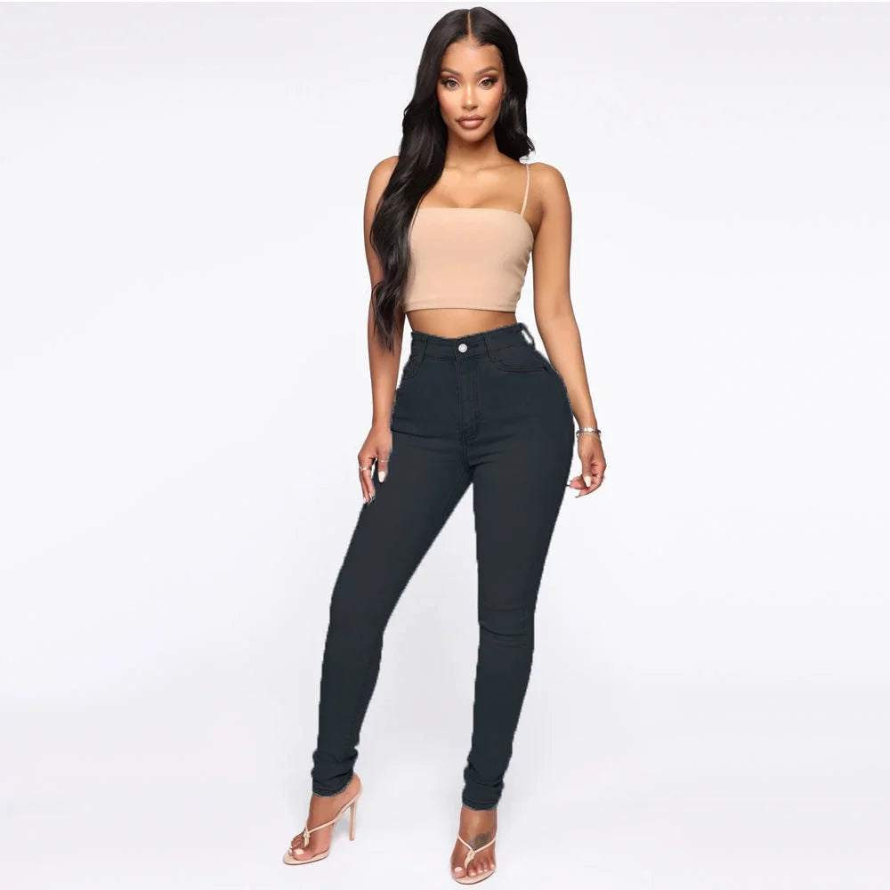 Buttocks Sexy Buttocks Jeans High Waist Pencil Pants