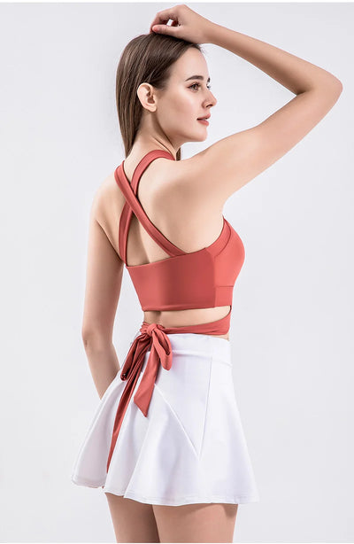 Sports Vest with Straps Cross Back