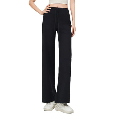 Elastic Straight Leg Pants Sports Micro Trumpet Fitness Pants