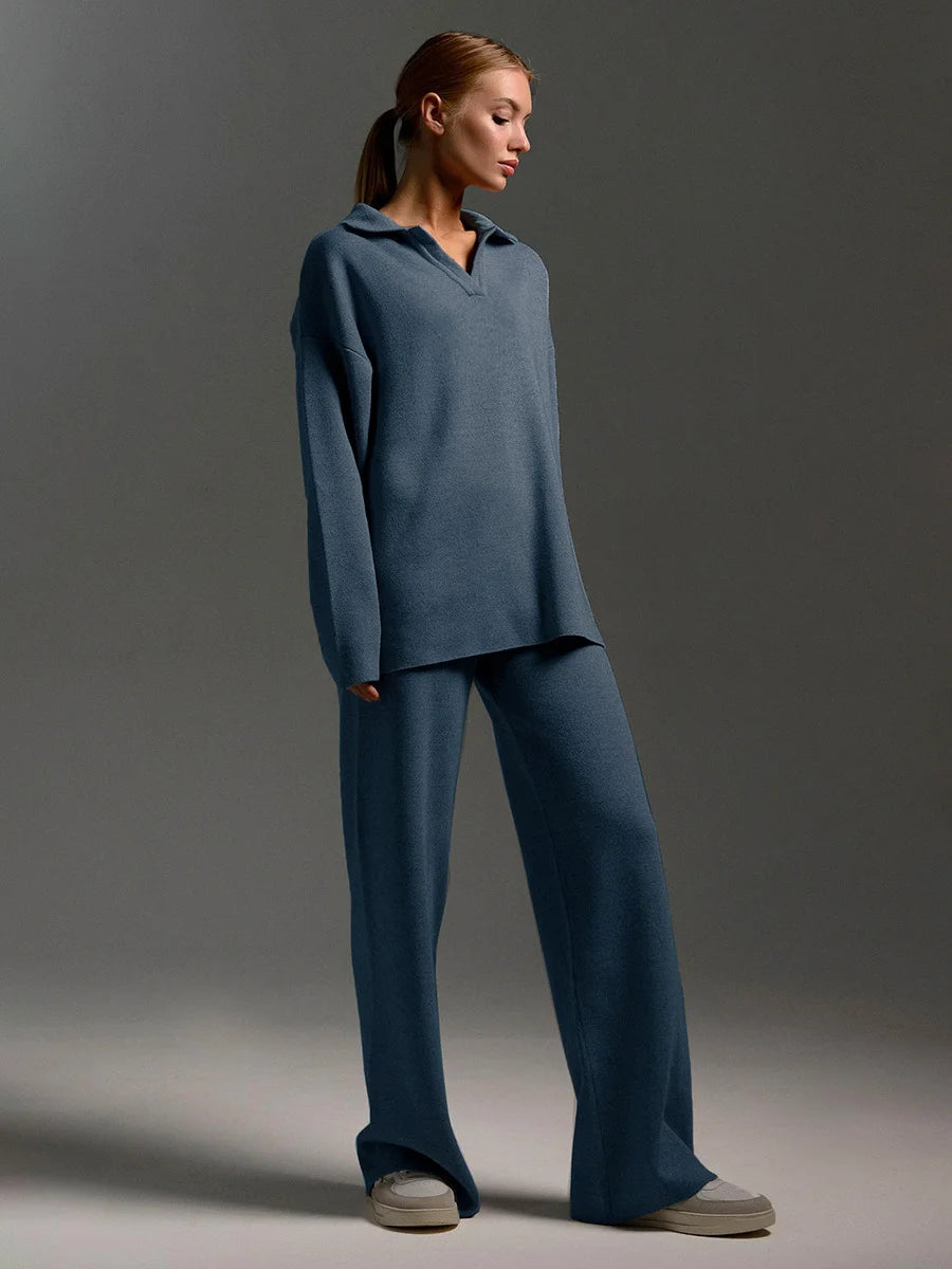 Sweater And Wide Pants Set