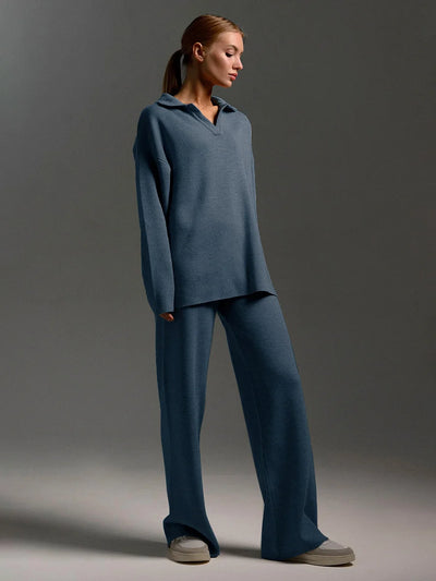 Sweater And Wide Pants Set