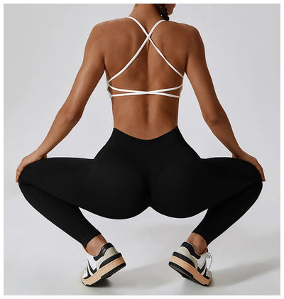 Seamless High Waist Sports Pants with Quick-Drying Hip Enhancer