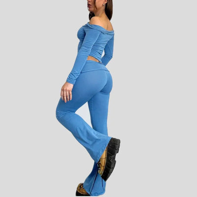 Casual Top and Pants Set