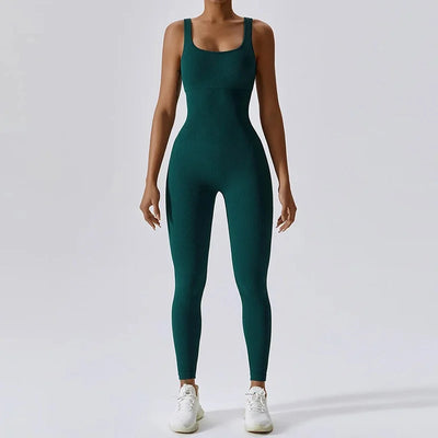 Seamless Sport Jumpsuit With Bra