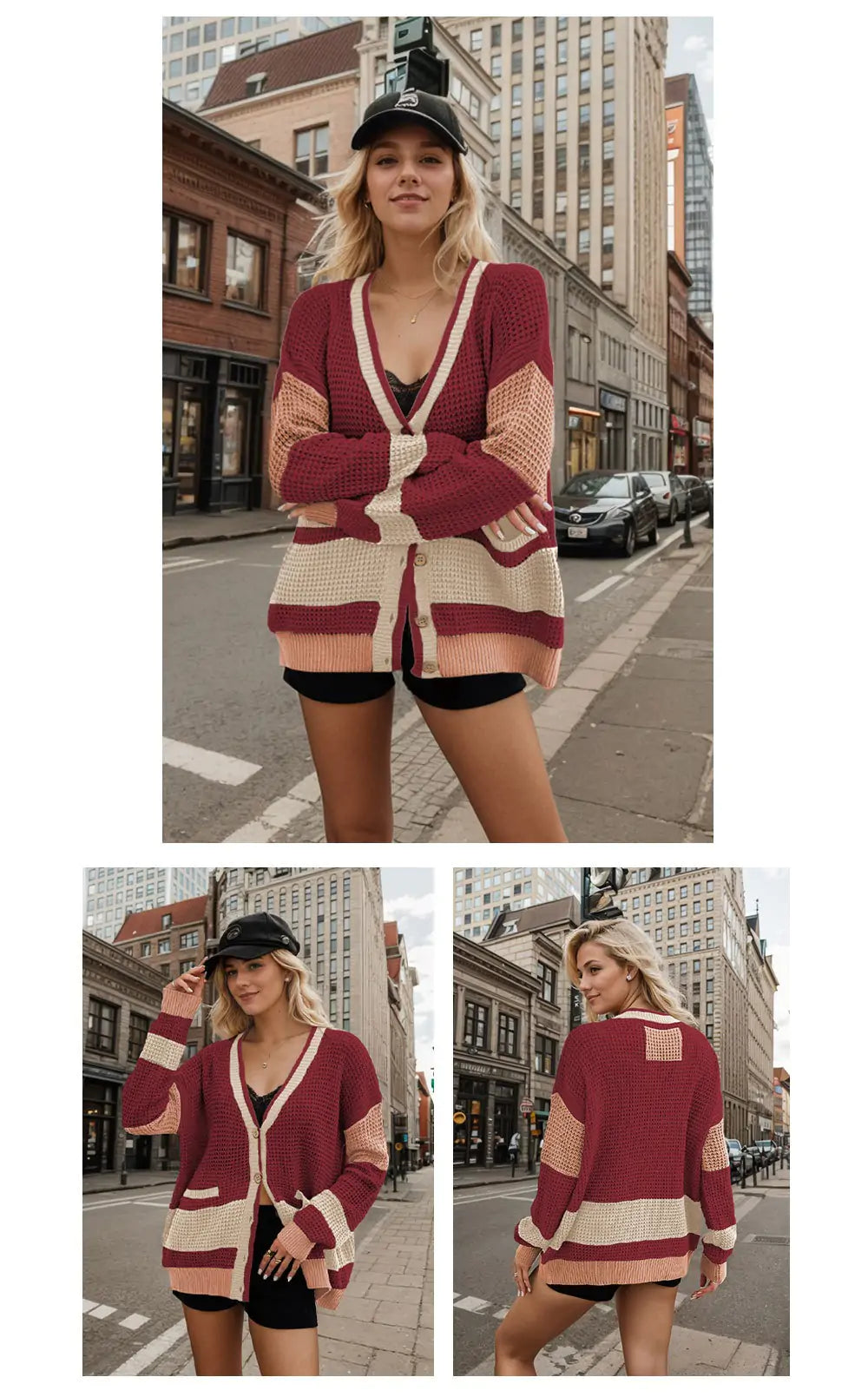 Big Pocket Knitted Jacket